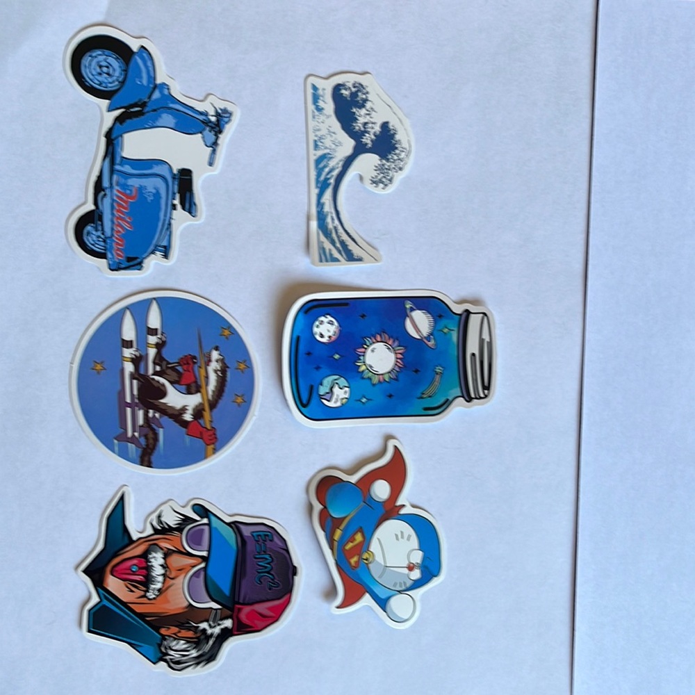 6 Stickers, new